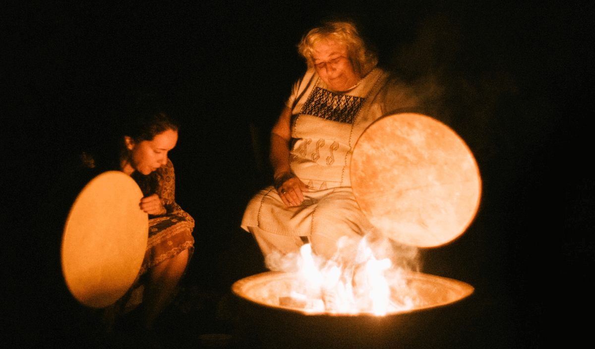 drumming by the fire